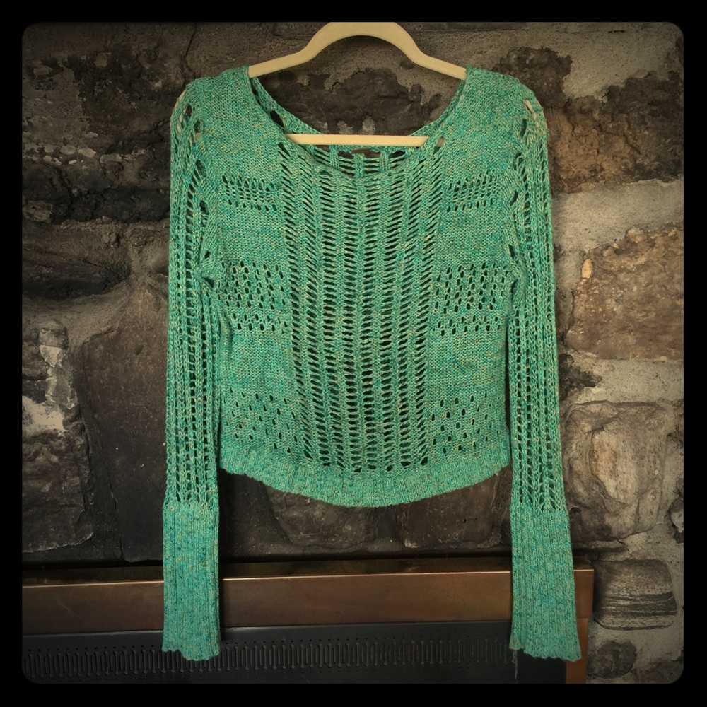 Free People Cropped Sweater
